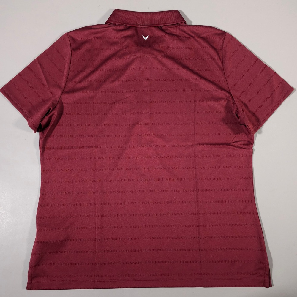 Callaway Polo Shirt‎ Womens XL Zinfandel Burgundy Opti-Dri Golf Top CGW437SU - Picture 7 of 7
